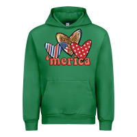 Emerald merica 4th of july hearts Urban Hoodie - BundleAndBundleShop