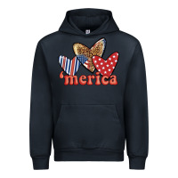 Navy merica 4th of july hearts Urban Hoodie - BundleAndBundleShop