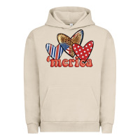 Pigment French Oak merica 4th of july hearts Urban Hoodie - BundleAndBundleShop