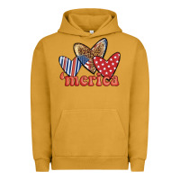 Pigment Peanut Butter merica 4th of july hearts Urban Hoodie - BundleAndBundleShop