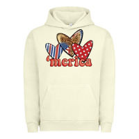 Pigment Pistachio merica 4th of july hearts Urban Hoodie - BundleAndBundleShop