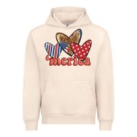 Sandshell merica 4th of july hearts Urban Hoodie - BundleAndBundleShop