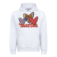 White merica 4th of july hearts Urban Hoodie - BundleAndBundleShop
