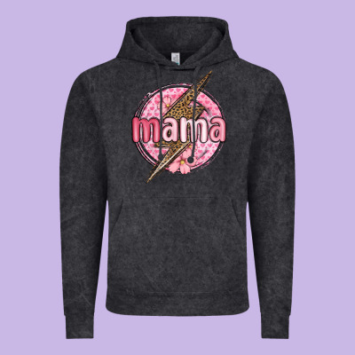 Mama Lightning Bolt Valentine S Day Vintage Hoodie Designed By Maliassmallbusiness