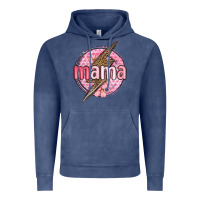 Vintage Denim mama lightning bolt valentine s day Vintage Hoodie - MaliasSmallBusiness