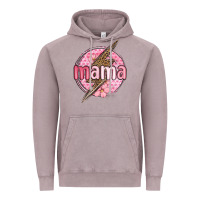 Vintage Zinc mama lightning bolt valentine s day Vintage Hoodie - MaliasSmallBusiness