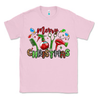 Bubblegum Pink merry christmas hair dresser Classic Tee - MaliasSmallBusiness