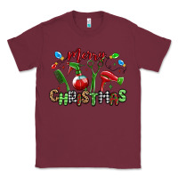 Burgundy merry christmas hair dresser Classic Tee - MaliasSmallBusiness
