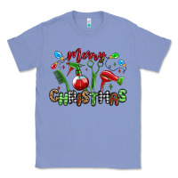 Colony Blue merry christmas hair dresser Classic Tee - MaliasSmallBusiness