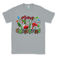 Heather Grey merry christmas hair dresser Classic Tee - MaliasSmallBusiness