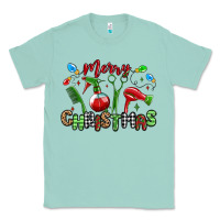 Seafoam merry christmas hair dresser Classic Tee - MaliasSmallBusiness