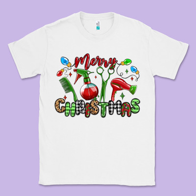 Merry Christmas Hair Dresser Classic Tee Designed By Maliassmallbusiness