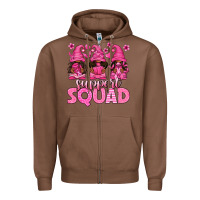 Chestnut breast cancer afro gnomies support squad Zipper Hoodie - texasbilliewilder