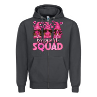 Smoke breast cancer afro gnomies support squad Zipper Hoodie - texasbilliewilder