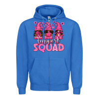 True Royal breast cancer afro gnomies support squad Zipper Hoodie - texasbilliewilder