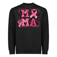 Black Breast Cancer Awareness mama ribbon Heavyweight Sweatshirt - LillyAllenDesigns