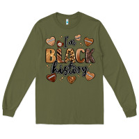 Army Green i'm black history Long Sleeve Tee - LillyAllenDesigns