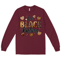 Burgundy i'm black history Long Sleeve Tee - LillyAllenDesigns