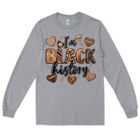 Heather Grey i'm black history Long Sleeve Tee - LillyAllenDesigns