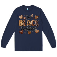 Navy i'm black history Long Sleeve Tee - LillyAllenDesigns