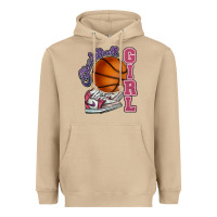Mushroom Basketball girl Heavyweight Hoodie - HowdyJamesFarm
