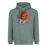 Sage Basketball girl Heavyweight Hoodie - HowdyJamesFarm