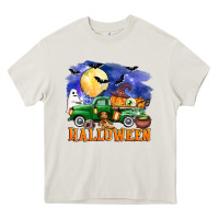 Cream halloween truck Heavy Core Tee - AdoDesignShop
