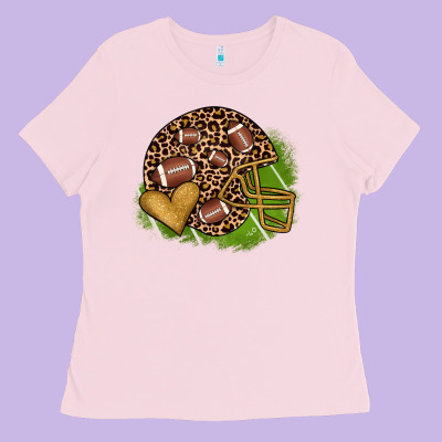 American Football Helmet Ladies Tee Designed By Jahusdesignshop