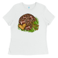 White american football helmet Ladies Tee - JahusDesignShop