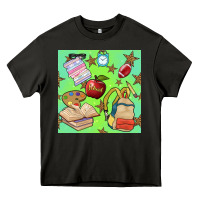 Asphalt school seamless pattern Heavy Core Tee - BundleAndBundleShop