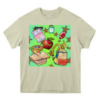 Mossy school seamless pattern Heavy Core Tee - BundleAndBundleShop