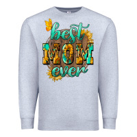 Heather Grey Best Mom ever mother's day Premium Sweatshirt - HowdyJamesFarm