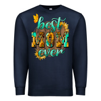Navy Best Mom ever mother's day Premium Sweatshirt - HowdyJamesFarm