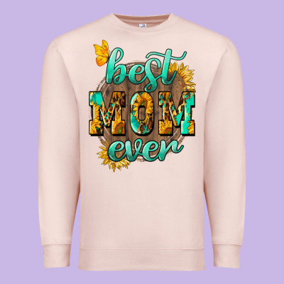 Best Mom Ever Mother's Day Premium Sweatshirt Designed By Howdyjamesfarm