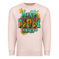Pale Pink Best Mom ever mother's day Premium Sweatshirt - HowdyJamesFarm
