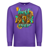 Purple Best Mom ever mother's day Premium Sweatshirt - HowdyJamesFarm