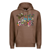 Chestnut Saved by his grace Easter Day Premium Hoodie - HowdyJamesFarm
