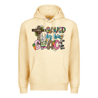 Pina Colada Saved by his grace Easter Day Premium Hoodie - HowdyJamesFarm
