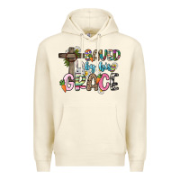 Sandshell Saved by his grace Easter Day Premium Hoodie - HowdyJamesFarm