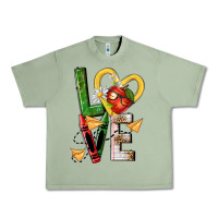 Oil Green teacher love nca Urban Heavy Tee - NancyCooperArtShop
