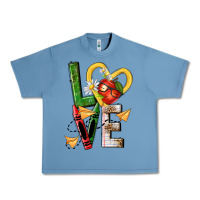 Pebble Blue teacher love nca Urban Heavy Tee - NancyCooperArtShop
