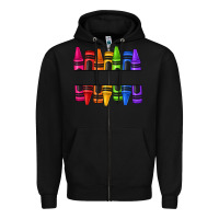 Black custom name crayons Zipper Hoodie - texasbilliewilder