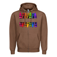 Chestnut custom name crayons Zipper Hoodie - texasbilliewilder
