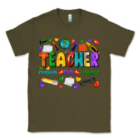 Army Green teacher crayons kids caffeine Classic Tee - NancyCooperArtShop