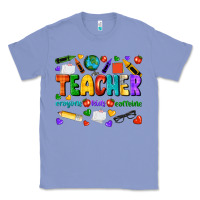 Colony Blue teacher crayons kids caffeine Classic Tee - NancyCooperArtShop