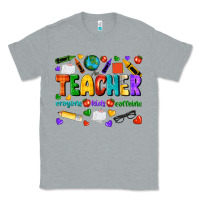 Heather Grey teacher crayons kids caffeine Classic Tee - NancyCooperArtShop