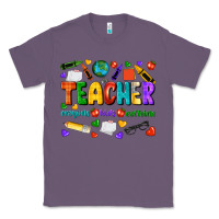 Lavender teacher crayons kids caffeine Classic Tee - NancyCooperArtShop