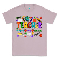 Lilac teacher crayons kids caffeine Classic Tee - NancyCooperArtShop