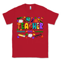 Red teacher crayons kids caffeine Classic Tee - NancyCooperArtShop