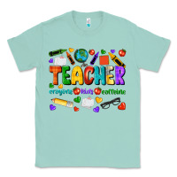 Seafoam teacher crayons kids caffeine Classic Tee - NancyCooperArtShop